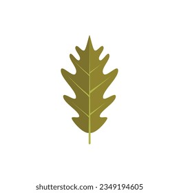 Oak leaf icon flat vector. Autumn fall. Nature season isolated