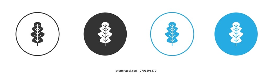 Oak Leaf icon. Graphic icon design template