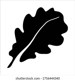 Oak Leaf icon isolated on white background. Oak Leaf vector logo. Flat design style. Modern vector pictogram for web graphics - stock vector