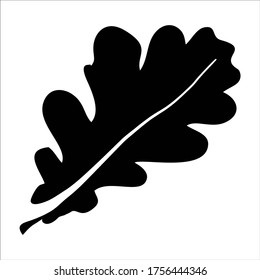 Oak Leaf icon isolated on white background. Oak Leaf vector logo. Flat design style. Modern vector pictogram for web graphics - stock vector