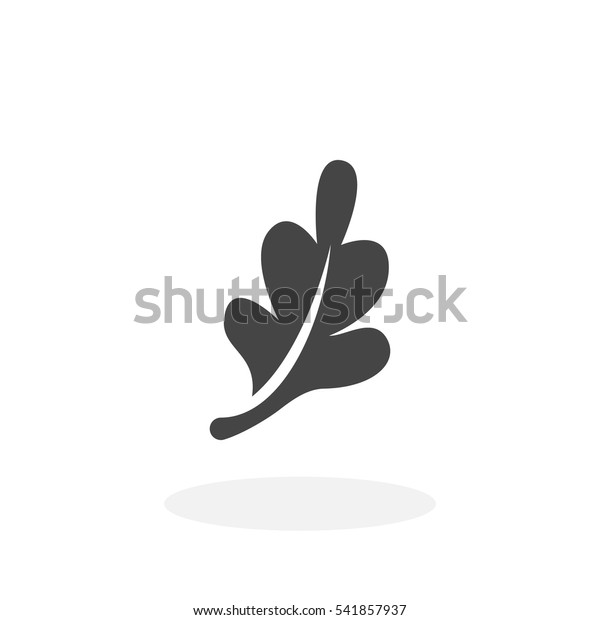 Oak Leaf icon isolated on white background. Oak\
Leaf vector logo. Flat design style. Modern vector pictogram for\
web graphics - stock\
vector