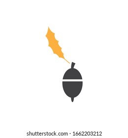 Oak Leaf Icon Logo Vector Illustration