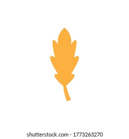 Oak leaf icon logo vector illustration