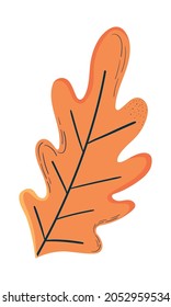 oak leaf icon on white background