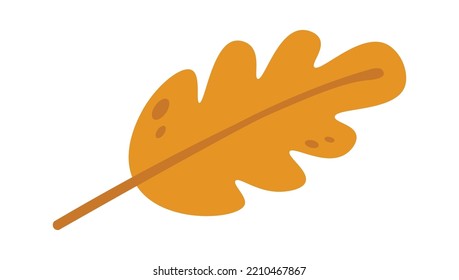 Oak leaf icon. Vector illustration