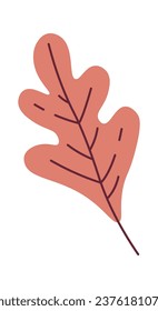 Oak Leaf Icon Vector Illustration