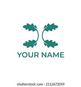 Oak Leaf letter c vector Logo Design