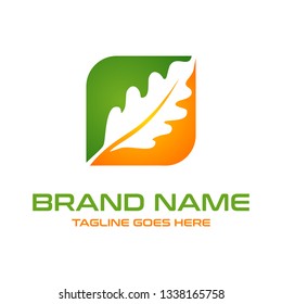 oak leaf logo box your company