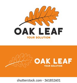 Oak leaf logo. Brand logo