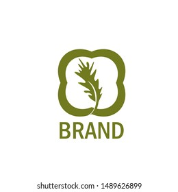 Oak Leaf Logo Design Template
