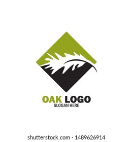 Oak Leaf Logo Design Template
