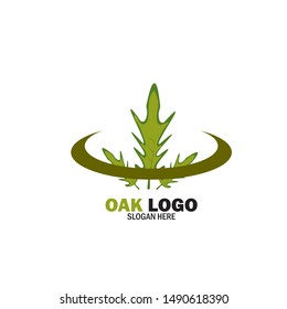 Oak Leaf Logo Design Template

