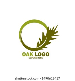 Oak Leaf Logo Design Template

