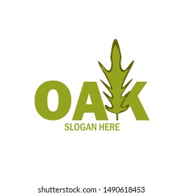 Oak Leaf Logo Design Template

