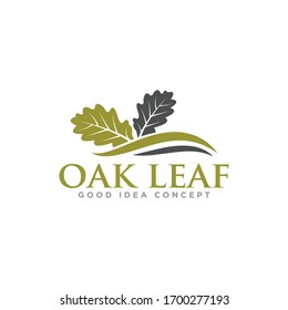 Oak Leaf Logo Design Vector