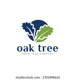 Oak Leaf Logo Design Vector