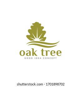 Oak Leaf Logo Design Vector