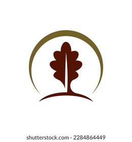 Logo-Bilder-Design aus Oak-Blättern