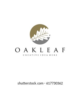 Oak Leaf Logo Template