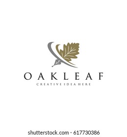 Oak Leaf Logo Template