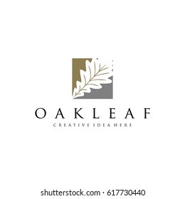 Oak Leaf Logo Template