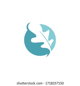 Oak leaf Logo Template Design Vector, Emblem, Design Concept, Creative Symbol, Icon.