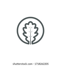 Oak leaf Logo Template Design Vector, Emblem, Design Concept, Creative Symbol, Icon.