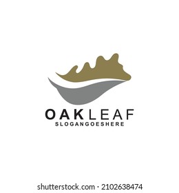 Oak Leaf Logo Template Design Vector, Emblem, Design Concept, Creative Symbol, Icon