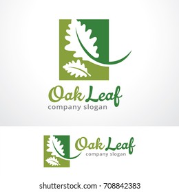 Oak Leaf Logo Template Design Vector, Emblem, Design Concept, Creative Symbol, Icon