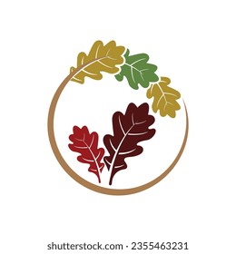 Oak Leaf Logo template vector illustration