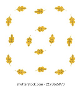 Oak leaf pattern. Autumn illustration for backgrounds, advertising, print, wrapping paper, web.