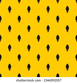 Oak leaf pattern seamless vector repeat geometric yellow for any design