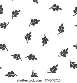 Oak Leaf seamless pattern. Vector illustration for backgrounds