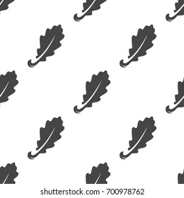 Oak leaf seamless pattern. Vector illustration for backgrounds
