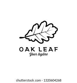 oak leaf simple logo design