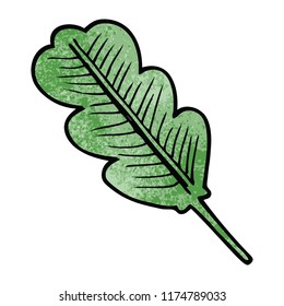 ilustración texturizada de hoja de roble