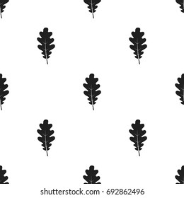 Oak Leaf vector icon in black style for web