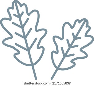 Oak Leaf vector icon. Can be used for printing, mobile and web applications.