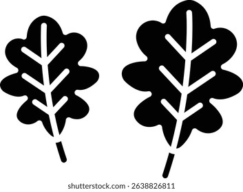 Oak Leaf vector icon. Can be used for printing, mobile and web applications.