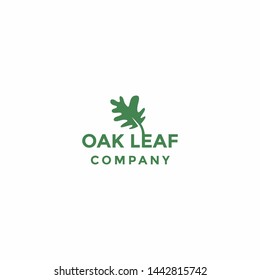 oak leaf vector icon illustration