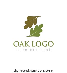 Oak Leaf Vector Logo Template 