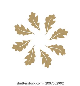 Oak leaf vector logo. Logo templates