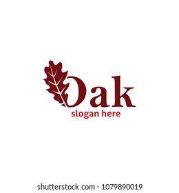 oak logo company design template material element isolated