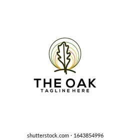 Oak Logo Design Idea Vector Image