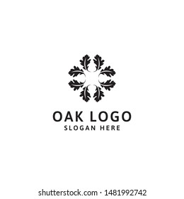 Oak logo design template, vector