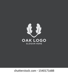 Oak logo design template  vector