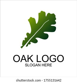 Oak Logo Design-Vorlage, Vektorgrafik