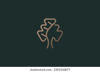 Oak logo design vector template