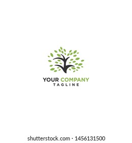 oak logo tree  vektor template natural