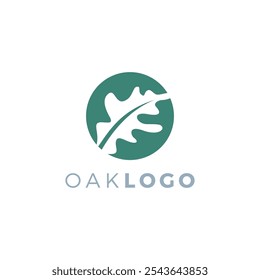 Oak Logo Vector Illustration. Oak Leaf Icon